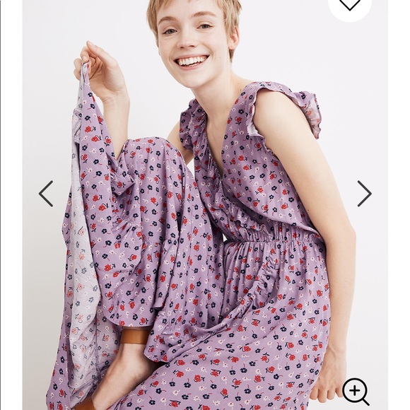 madewell ruffle edge dress